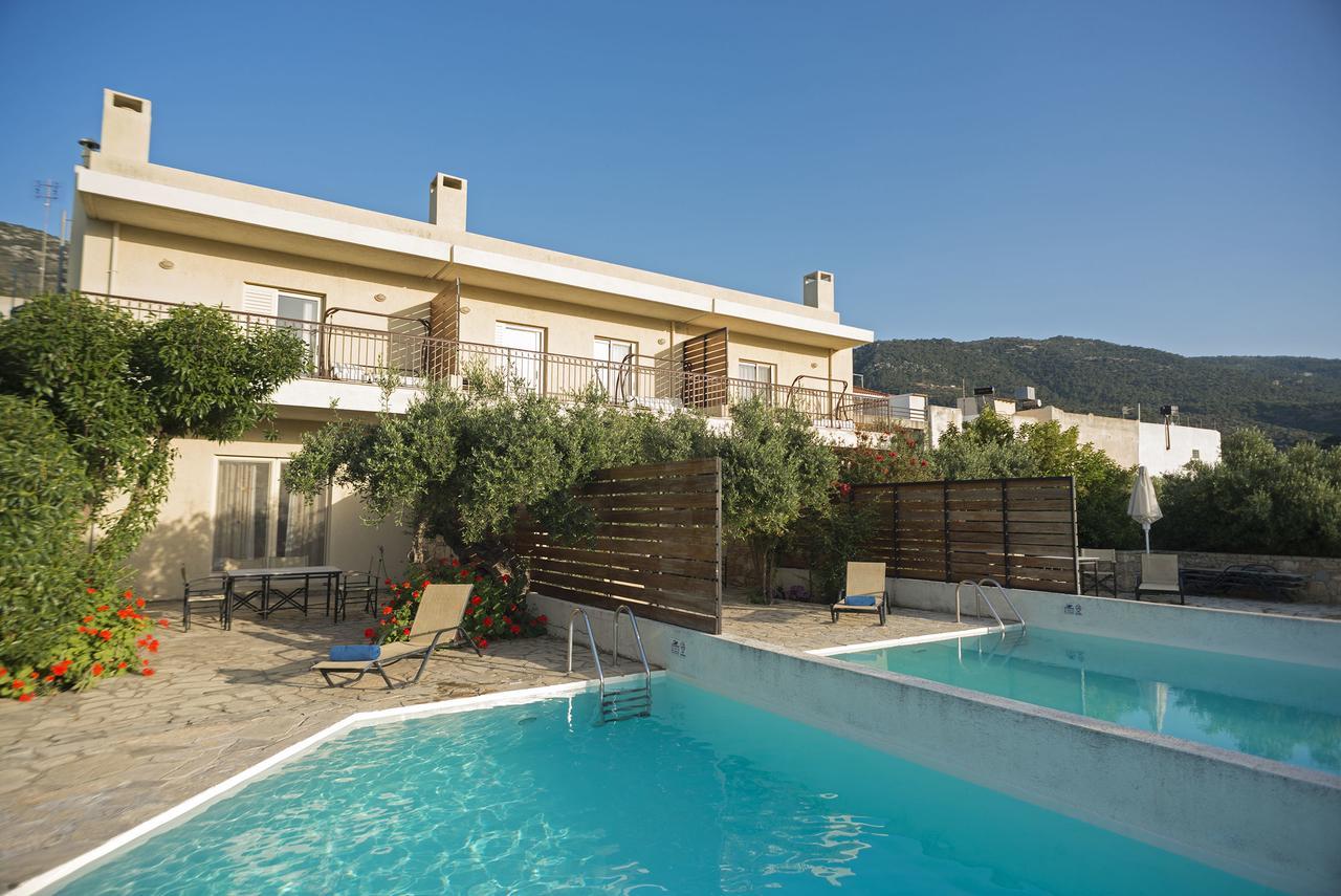 Istron Maisonettes With Private Pool Bagian luar foto